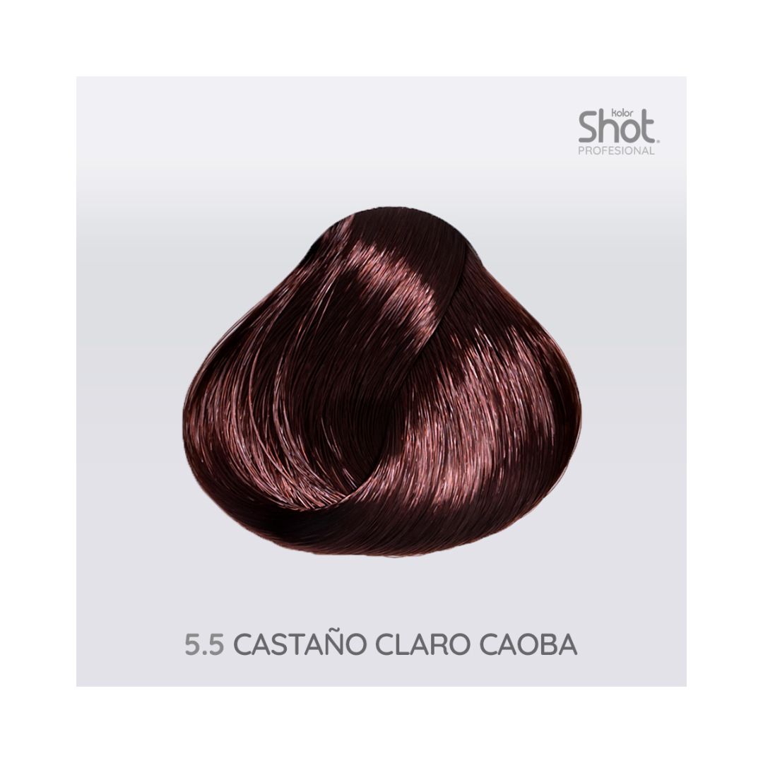 Tinte 5.5 Castaño Claro Caoba Kolor Shot 90 Gr