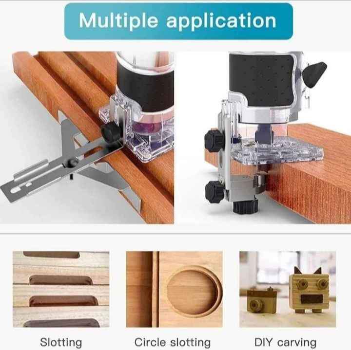 Router Madera 800w fresadora rebajadora eléctrica bordes trimmer herramientas NUEVO