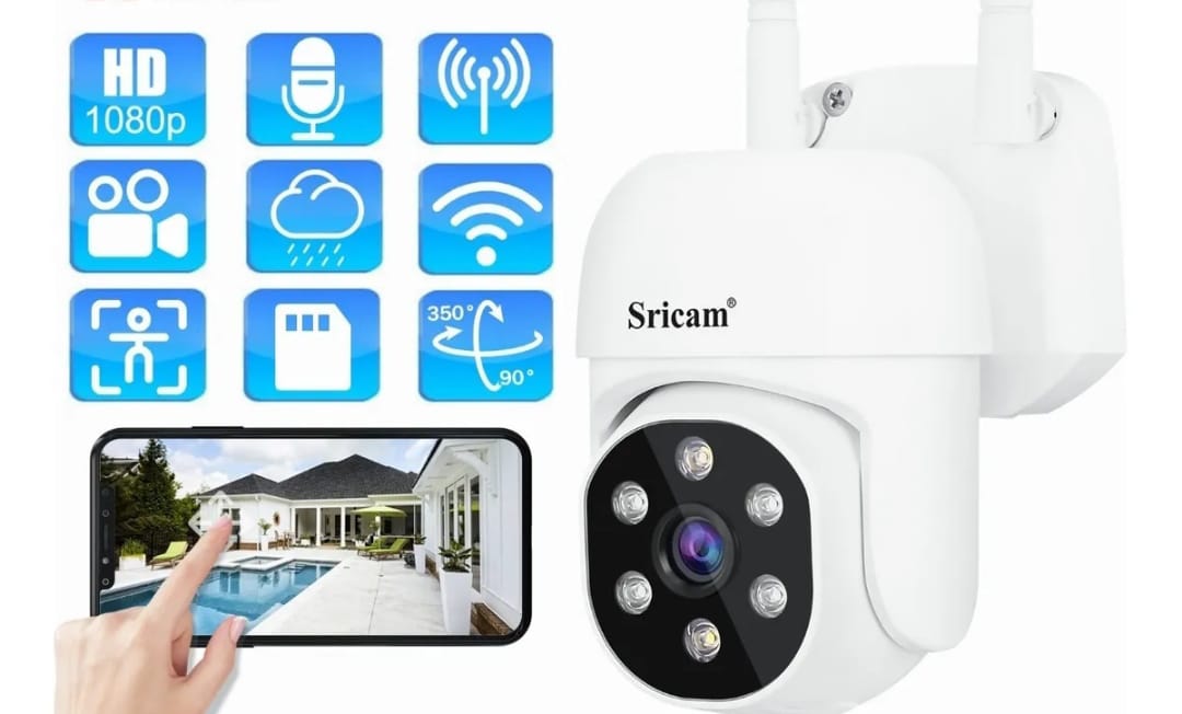 Cámara De Seguridad Wifi Para Uso Exterior E Interior, Ip66.