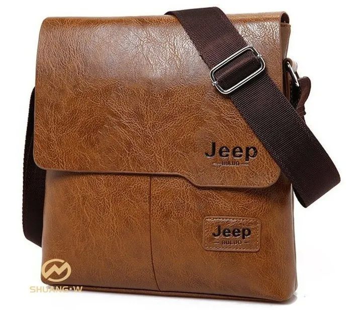 Tres Piezas de Bolsa Para Hombre Jeep Marron Claro