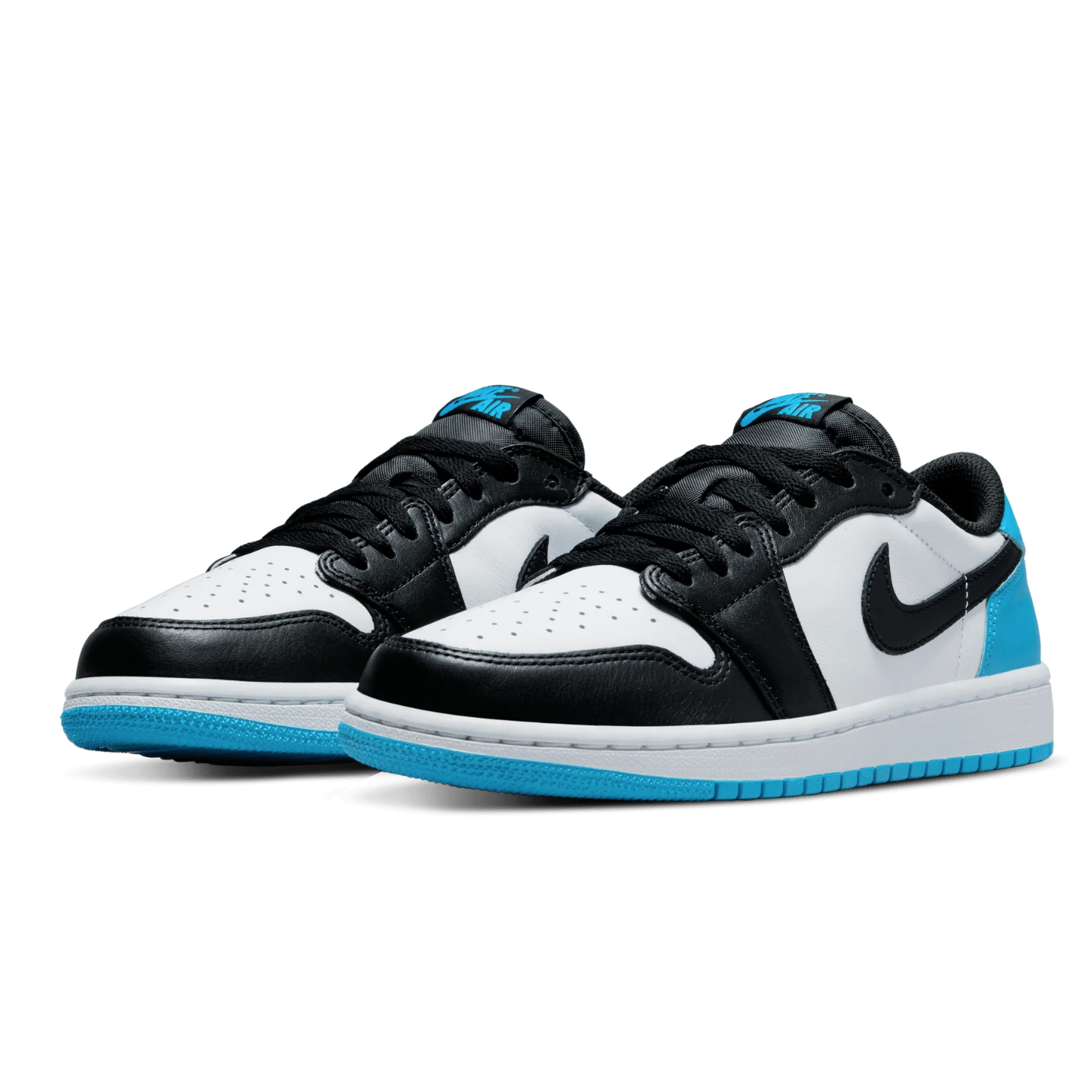 Jordan 1 Retro Low OG Black Dark Powder Blue