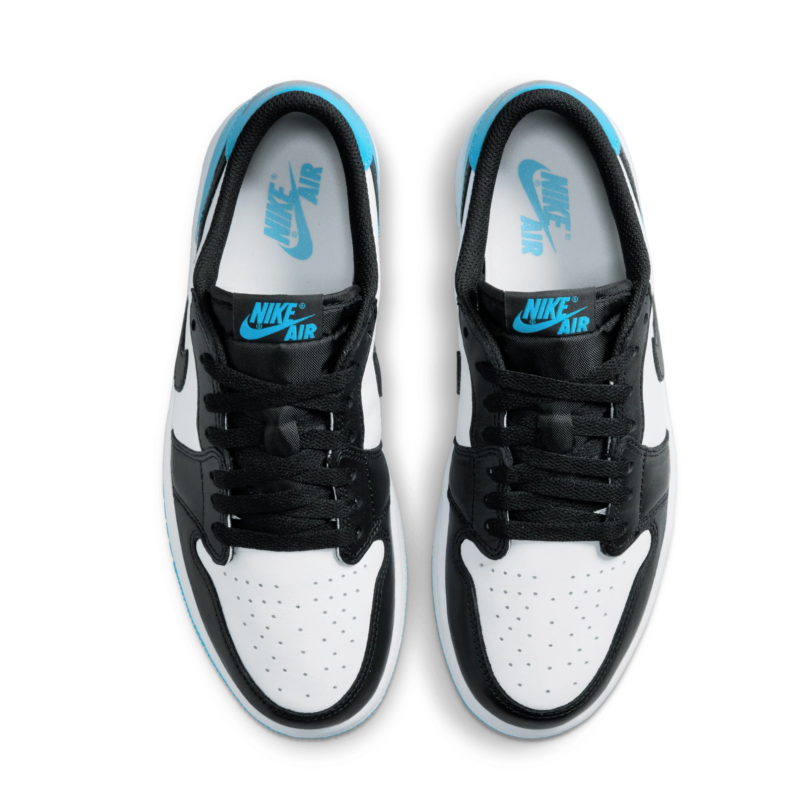 Jordan 1 Retro Low OG Black Dark Powder Blue