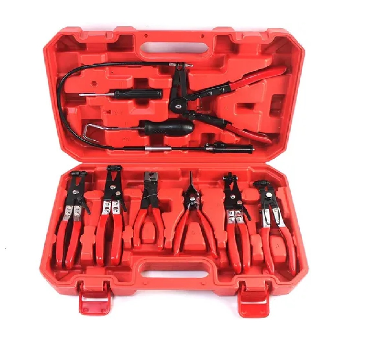 Set Pinza Con Manguera Para Abrazaderas Radiador Seguros Auto