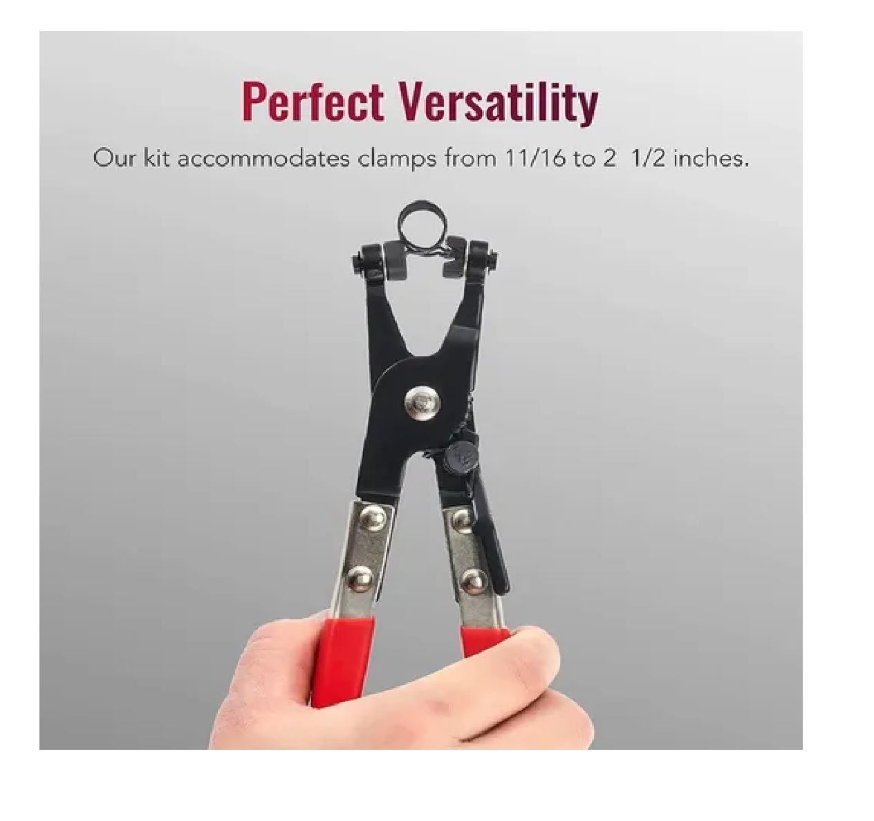 Set Pinza Con Manguera Para Abrazaderas Radiador Seguros Auto