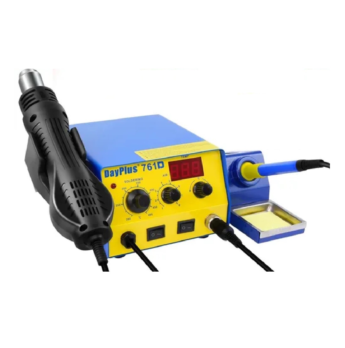 Estación De Soldar 2 En 1 Pistola De Calor Y Cautín