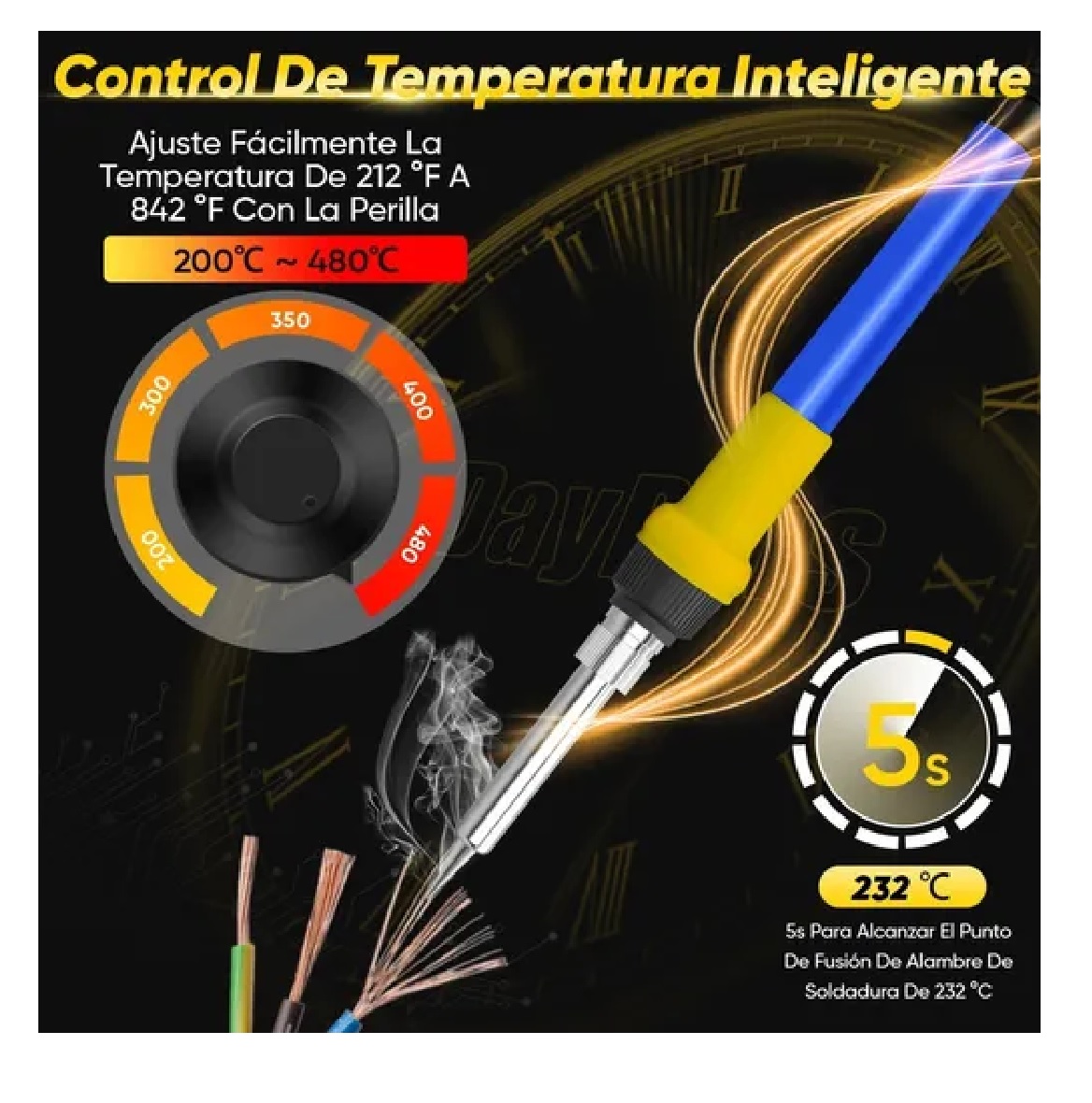 Estación De Soldar 2 En 1 Pistola De Calor Y Cautín