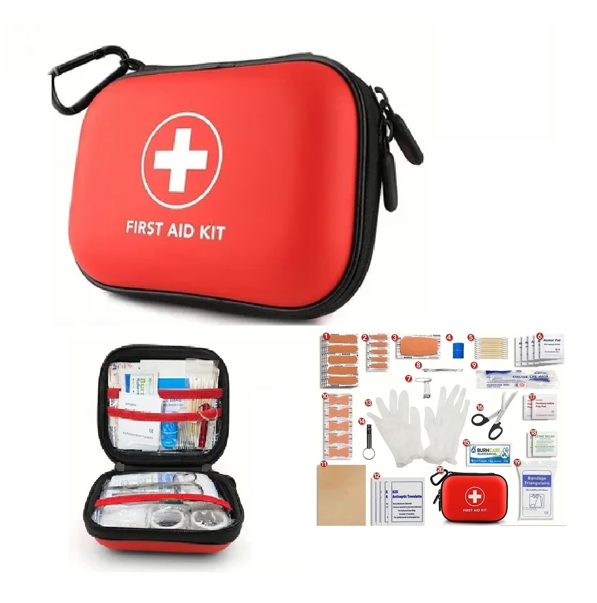 Kit De Primeros Auxilios, Supervivencia Rojo