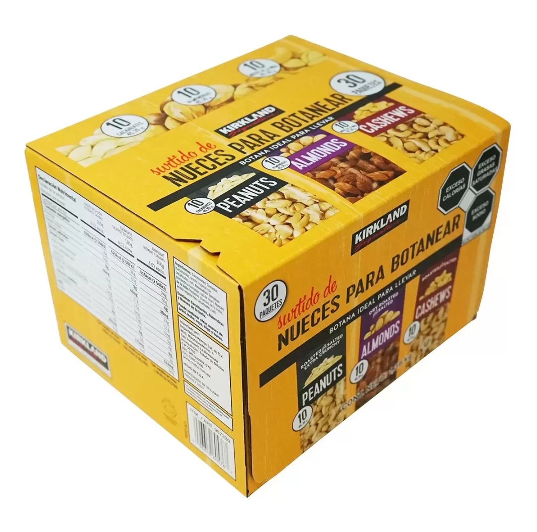 Kirkland Signature Nueces para Botanear Surtidas 30 pzas de 45.35 g
