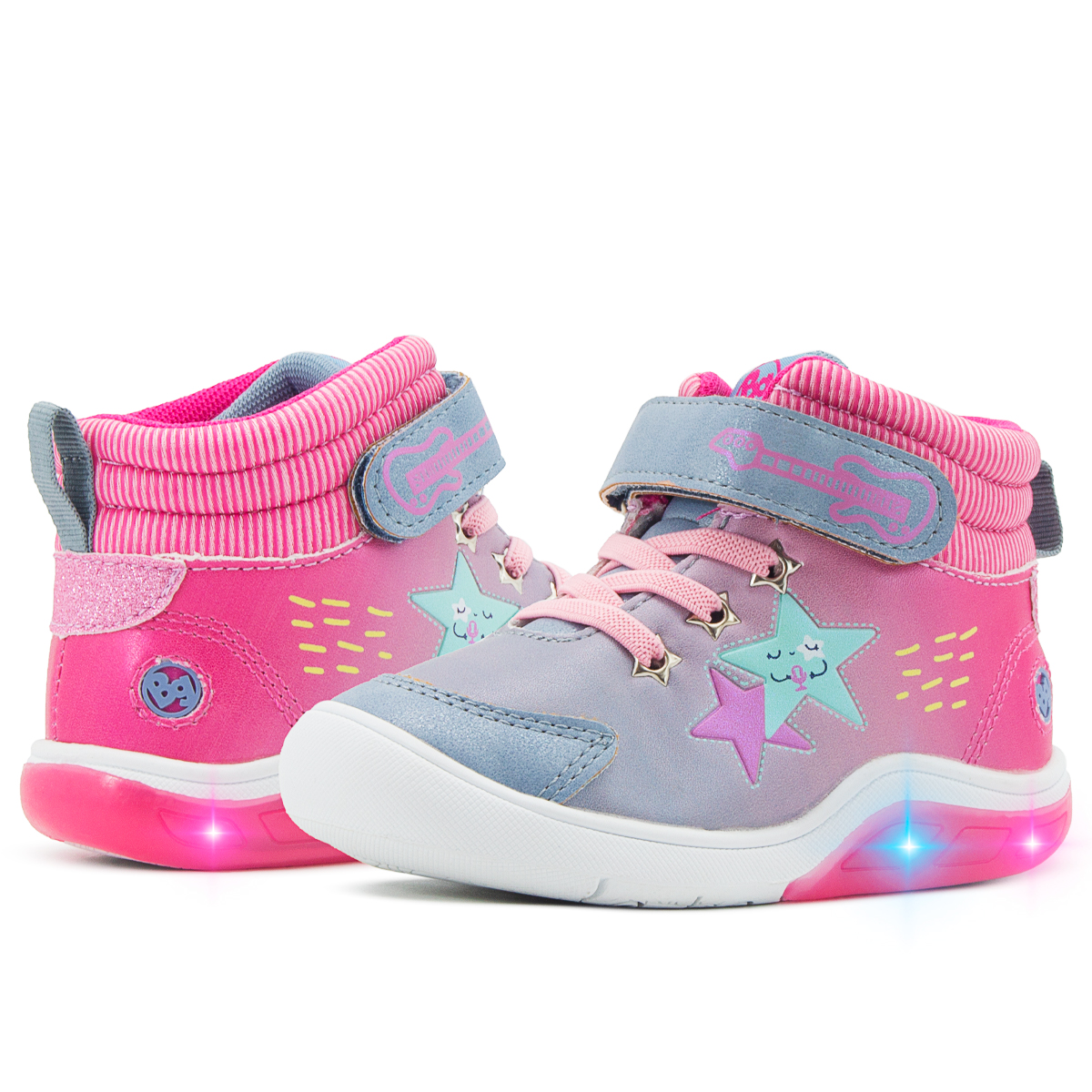Tenis Luces Bota Niña Bubble Gummers Oysho Fiusha 12-17
