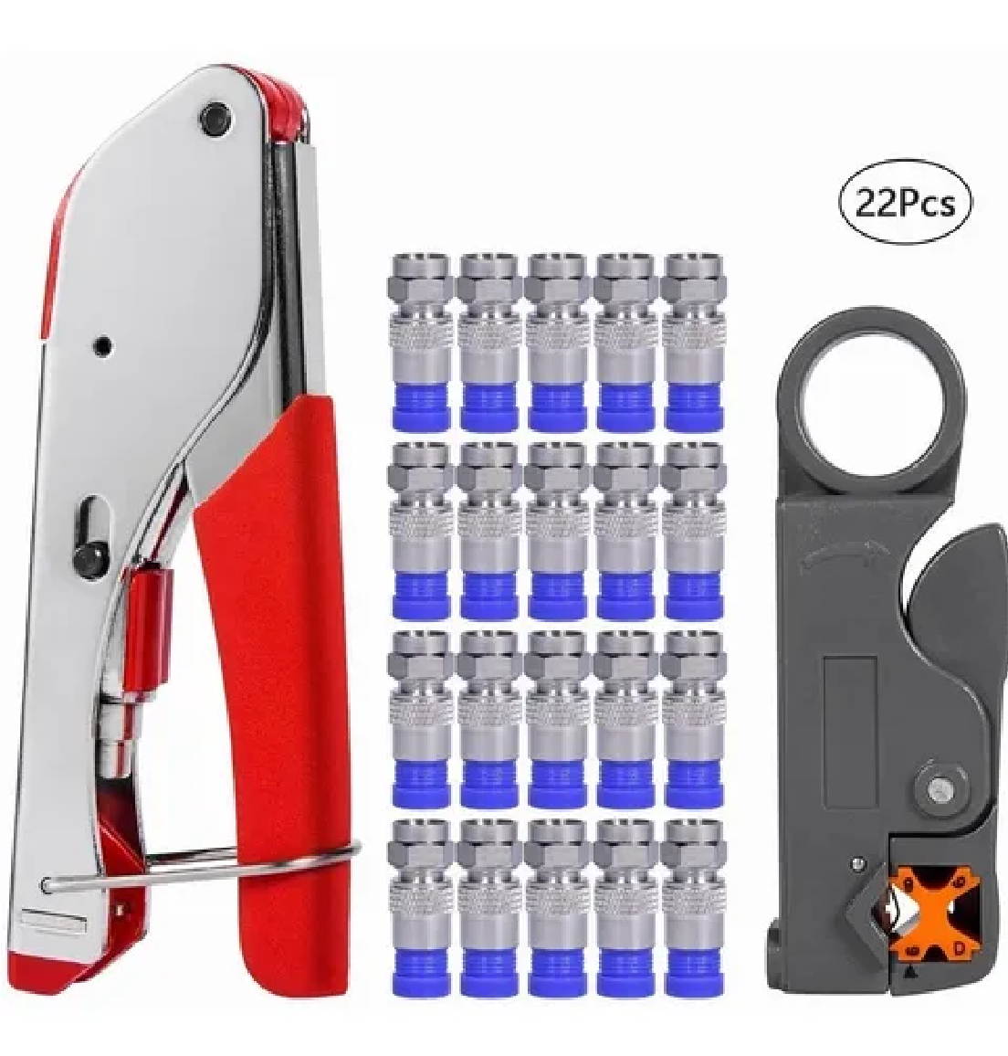 Pinza Pelacables Rg6/ Rg59 Para Cable Coaxial Con Conector