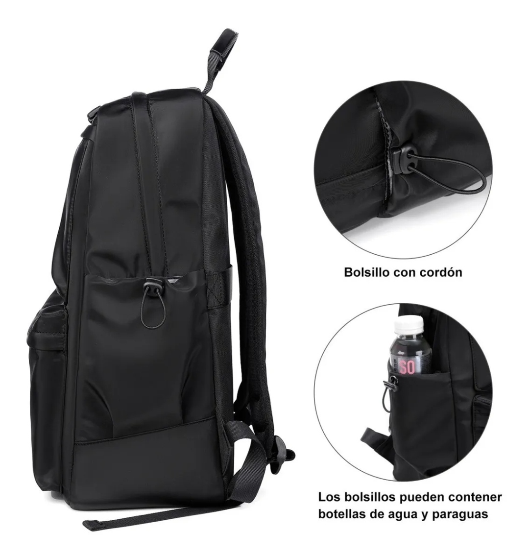 Mochila Multifuncional, Apta Para Portátil De 15,6 Pulgadas negra