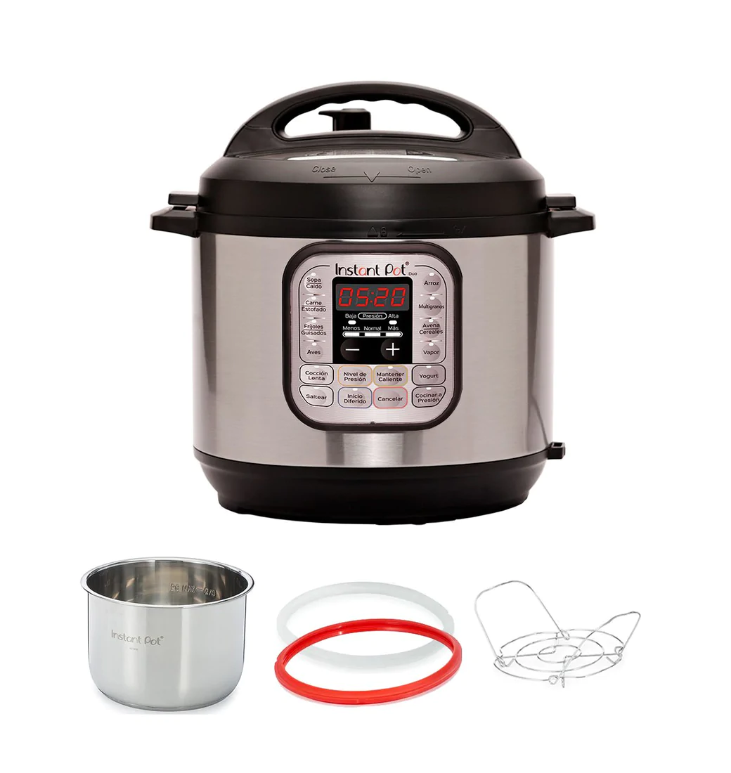 Pack olla multifuncional + Libro sabor peruano Duo 60 Instant Pot 7 en 1 de 5.7L
