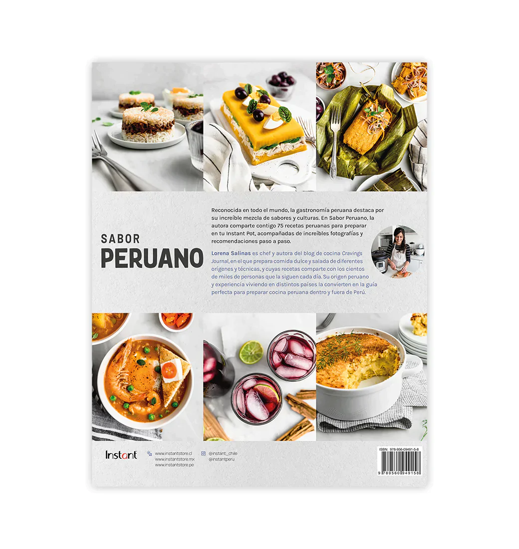 Pack olla multifuncional + Libro sabor peruano Duo 60 Instant Pot 7 en 1 de 5.7L