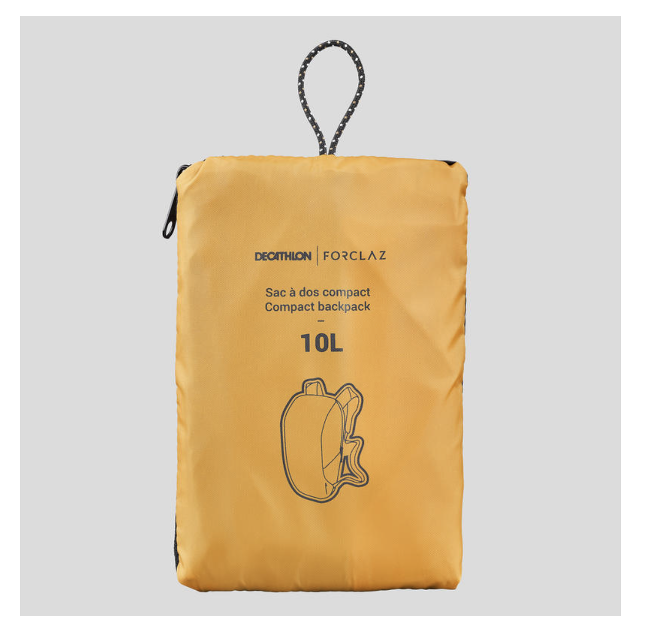 Mochila compacta 10 litros trekking viaje travel 100 Forclaz