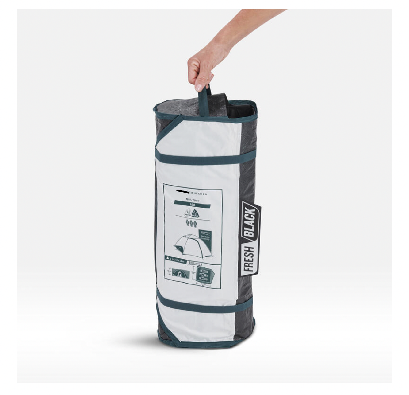 Casa de campaña arpenaz Quechua fresh & black Impermeable - 3 personas