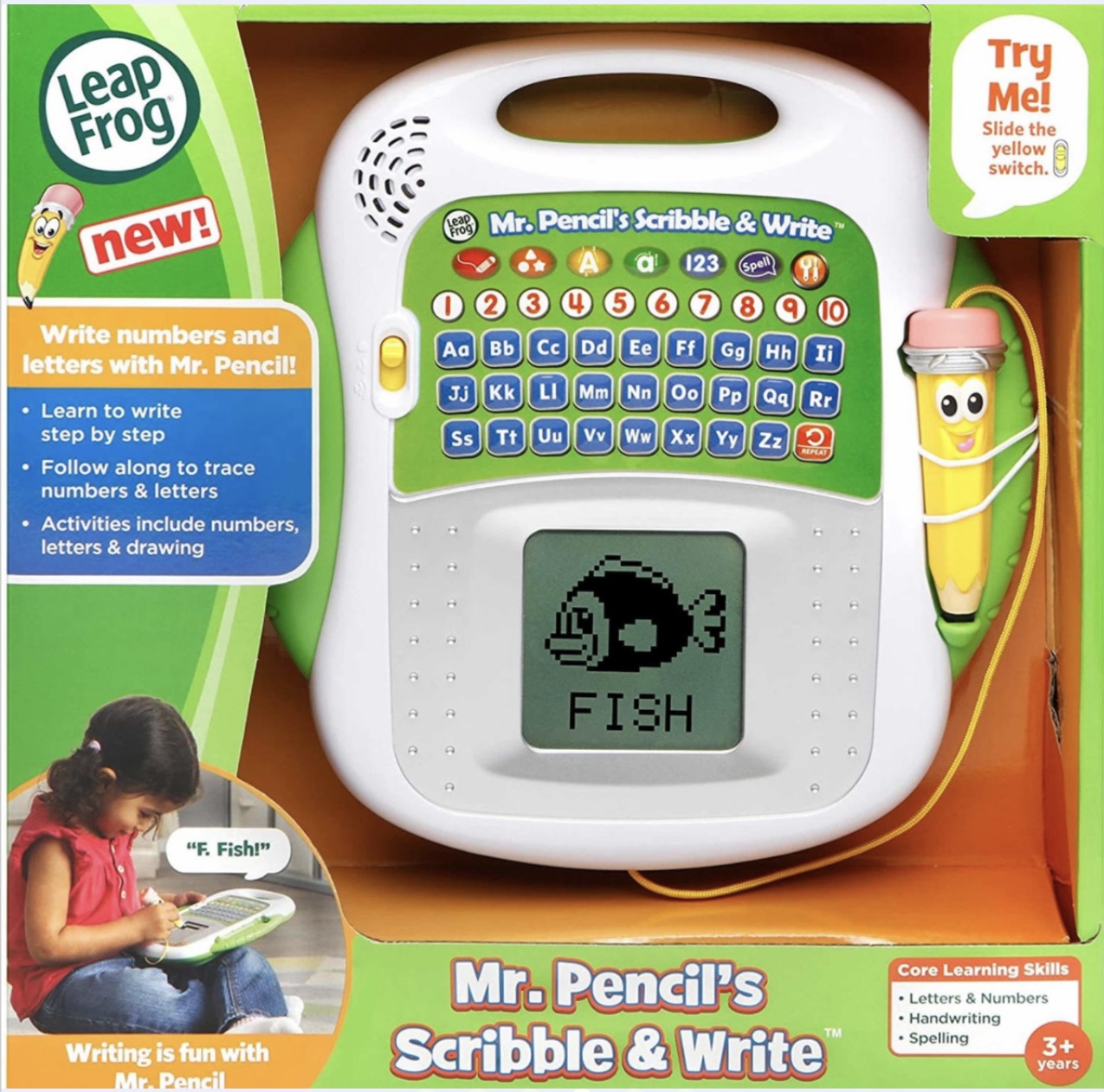 Leapfrog Sr. Lápiz De Garabatos Y Escritura En Inglés