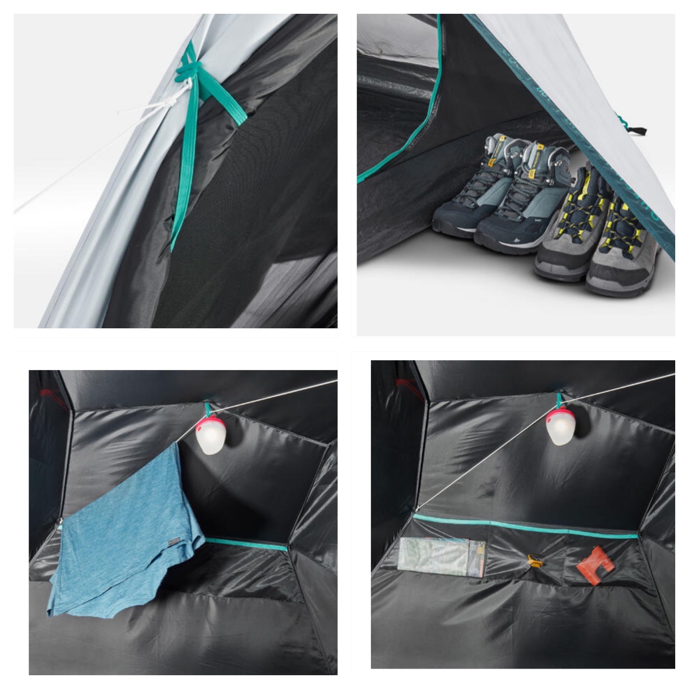 Casa de campaña arpenaz Quechua fresh & black Impermeable - 2 personas