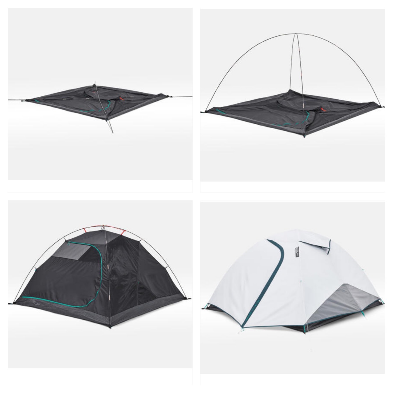 Casa de campaña arpenaz Quechua fresh & black Impermeable - 2 personas