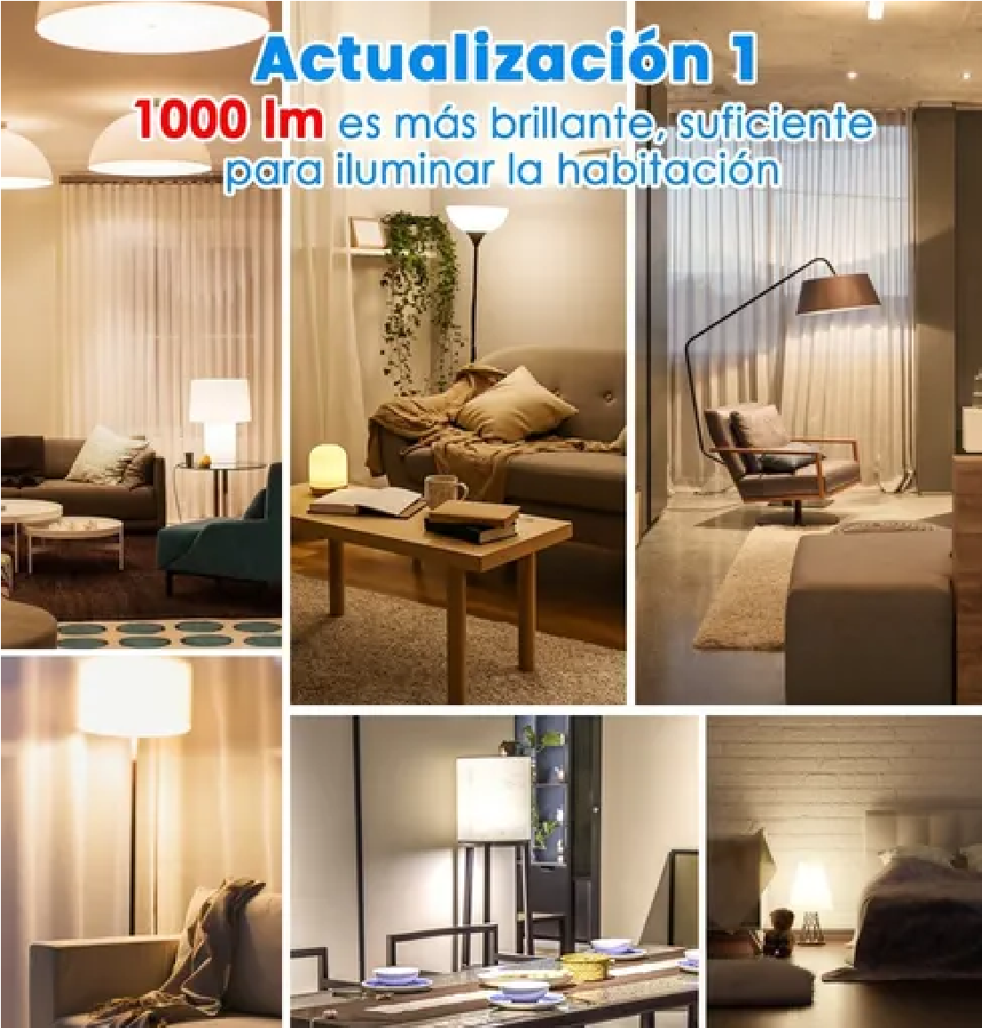 Set Focos Led Inteligentes Wifi 10w 1000lm Bomblla Alexa