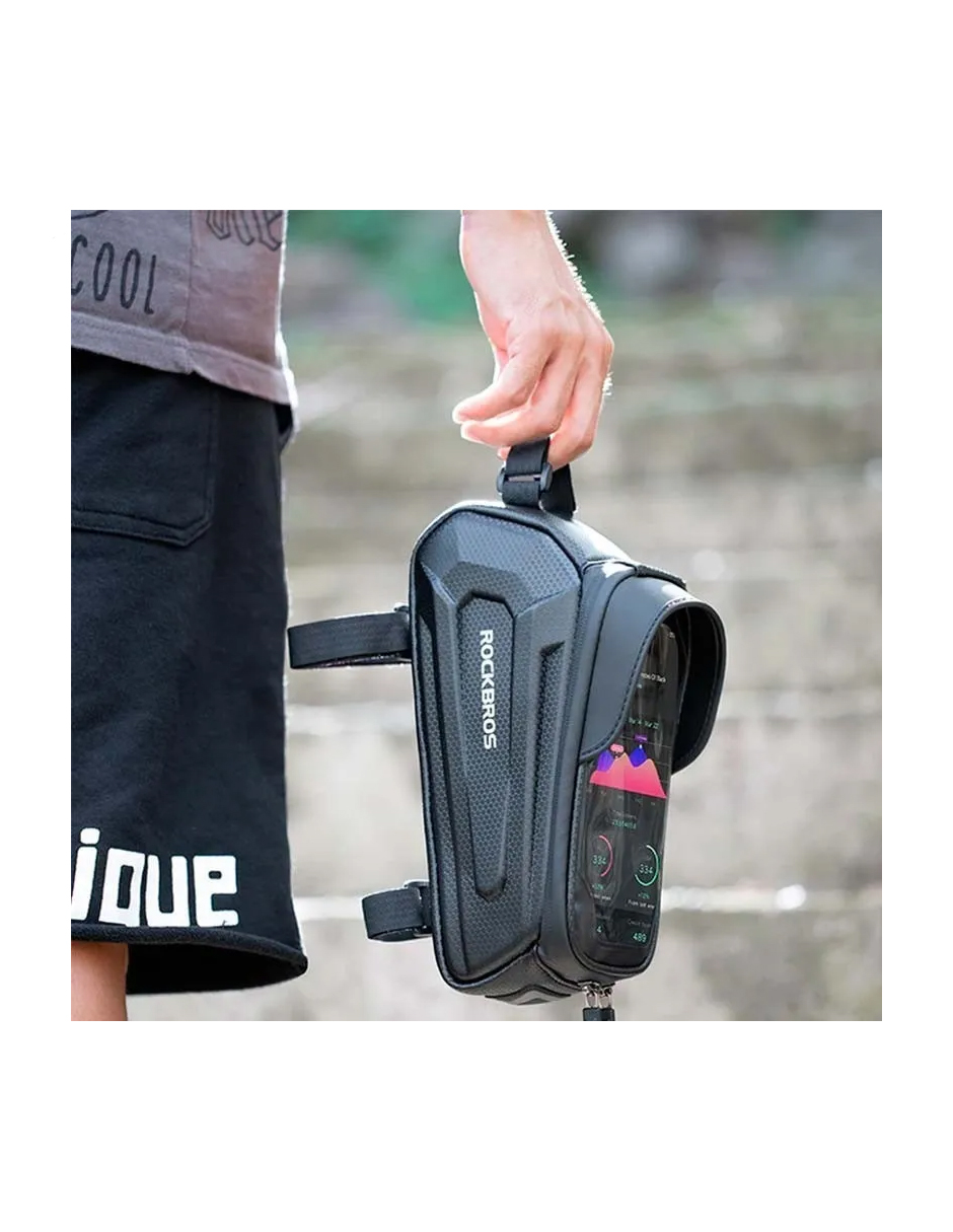 Bolsa Impermeable Petukita Box Porta Celular Para Bicicleta B68 Negro