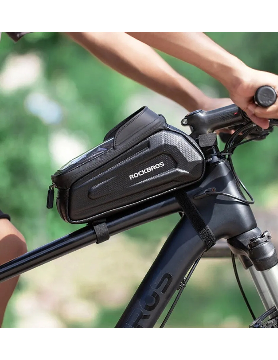 Bolsa Impermeable Petukita Box Porta Celular Para Bicicleta B68 Negro