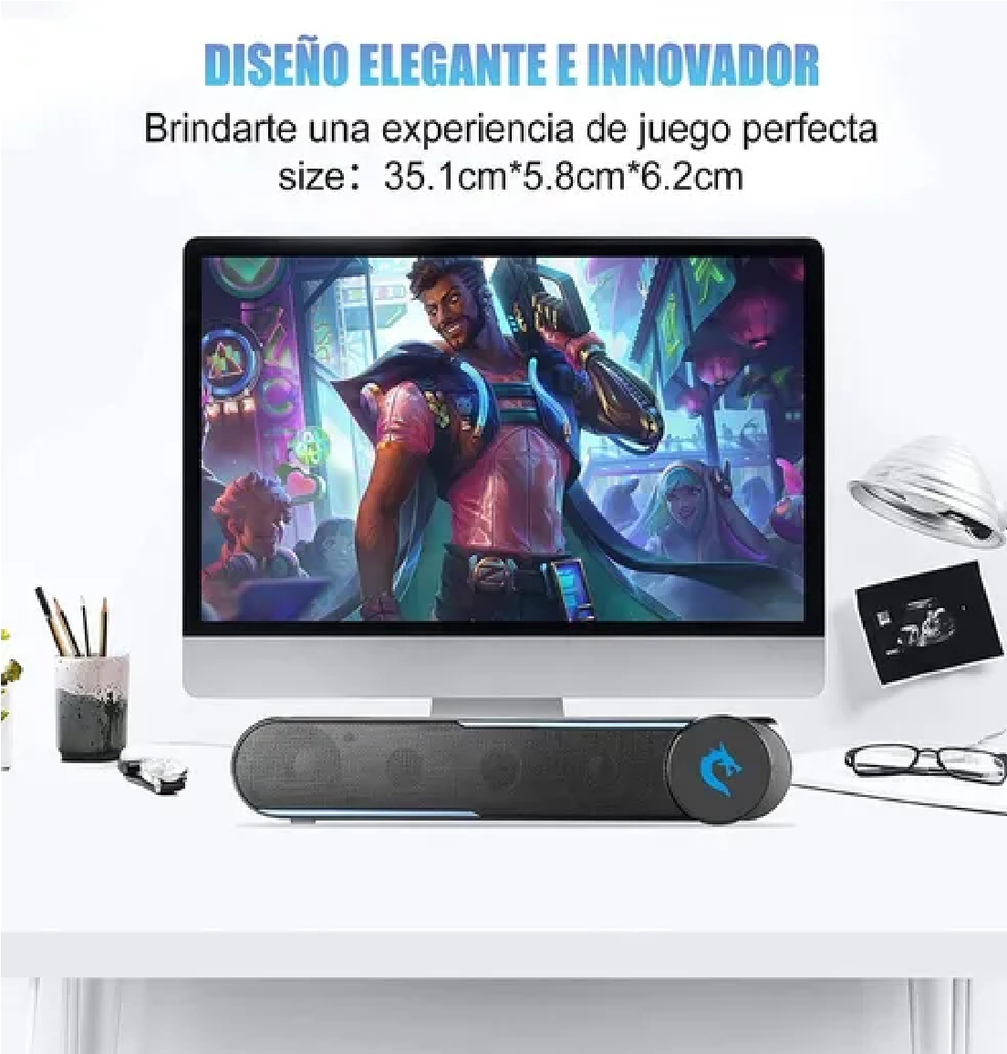 Bocina Multimedia Para Computadora Subwoofer Portatil