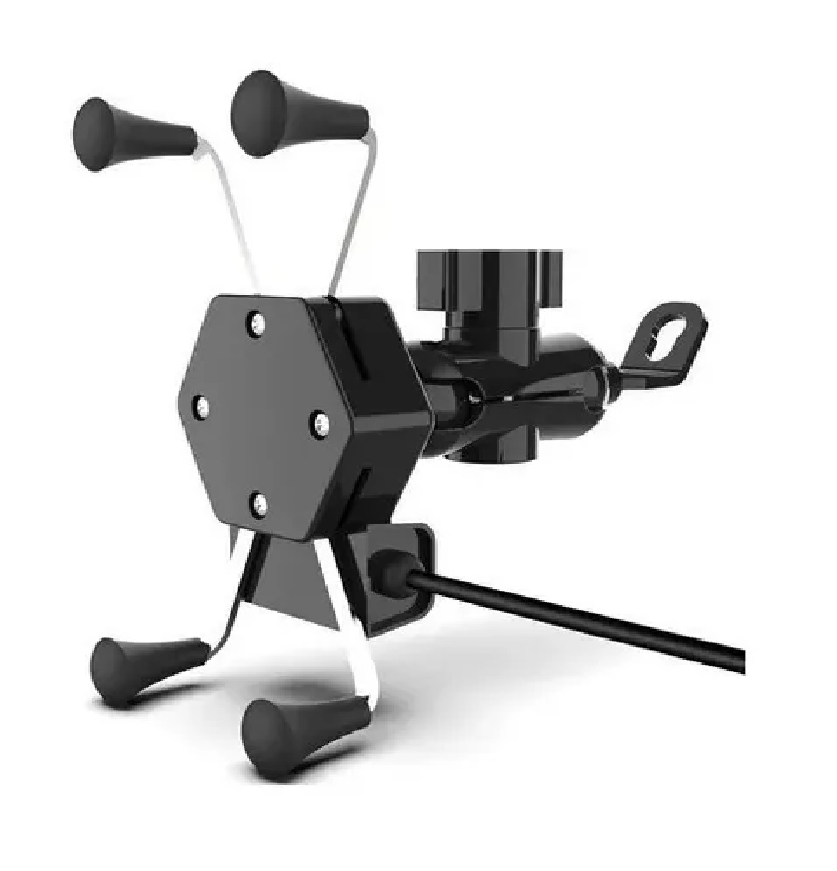 Base Soporte Porta Celular Para Moto/bicicleta Cargador Usb