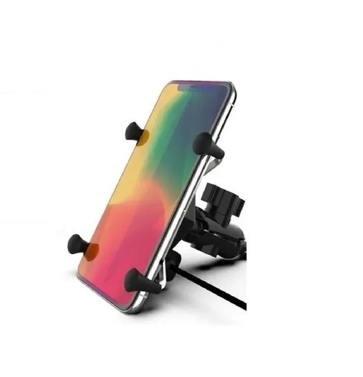 Base Soporte Porta Celular Para Moto/bicicleta Cargador Usb