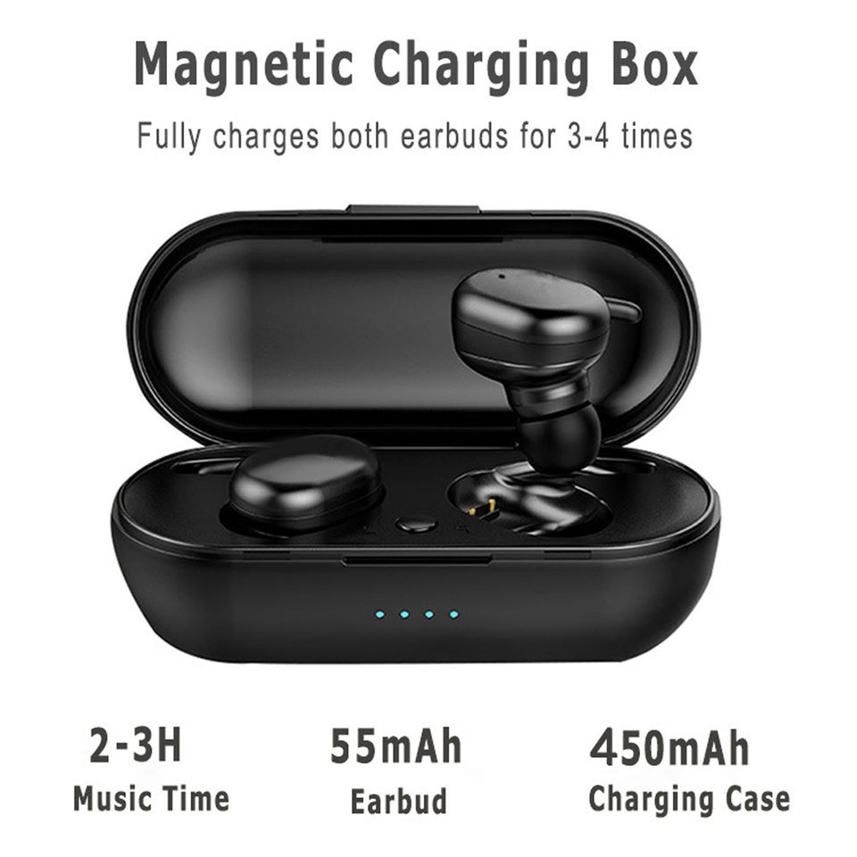 Audífonos Bluetooth Touch Con Estuche De Carga Batería De 3 Horas Auriculares Inalámbricos TWS