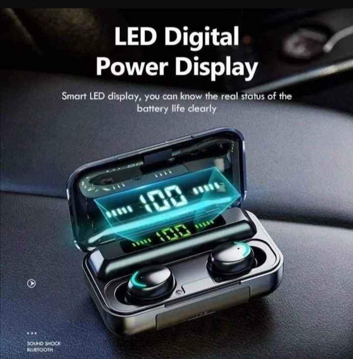 Audífonos Inalámbricos F9-5 Negro Bluetooth 5.0 Manos Libres