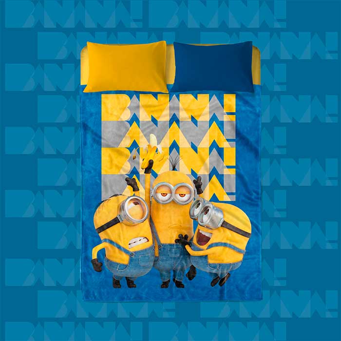 Cobertor Serenity Matrimonial MINIONS