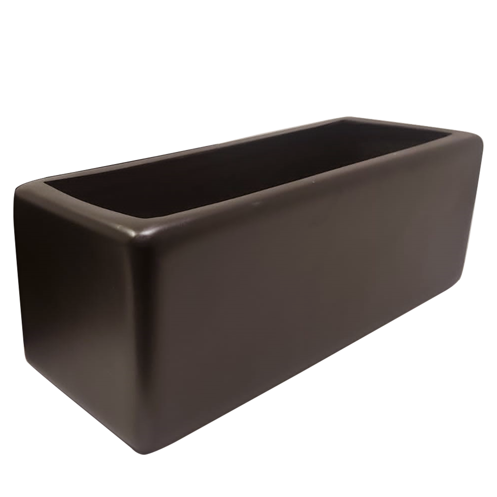 Maceta Jardinera de Fibra de Vidrio de 40 X 15 X 15 Chocolate*