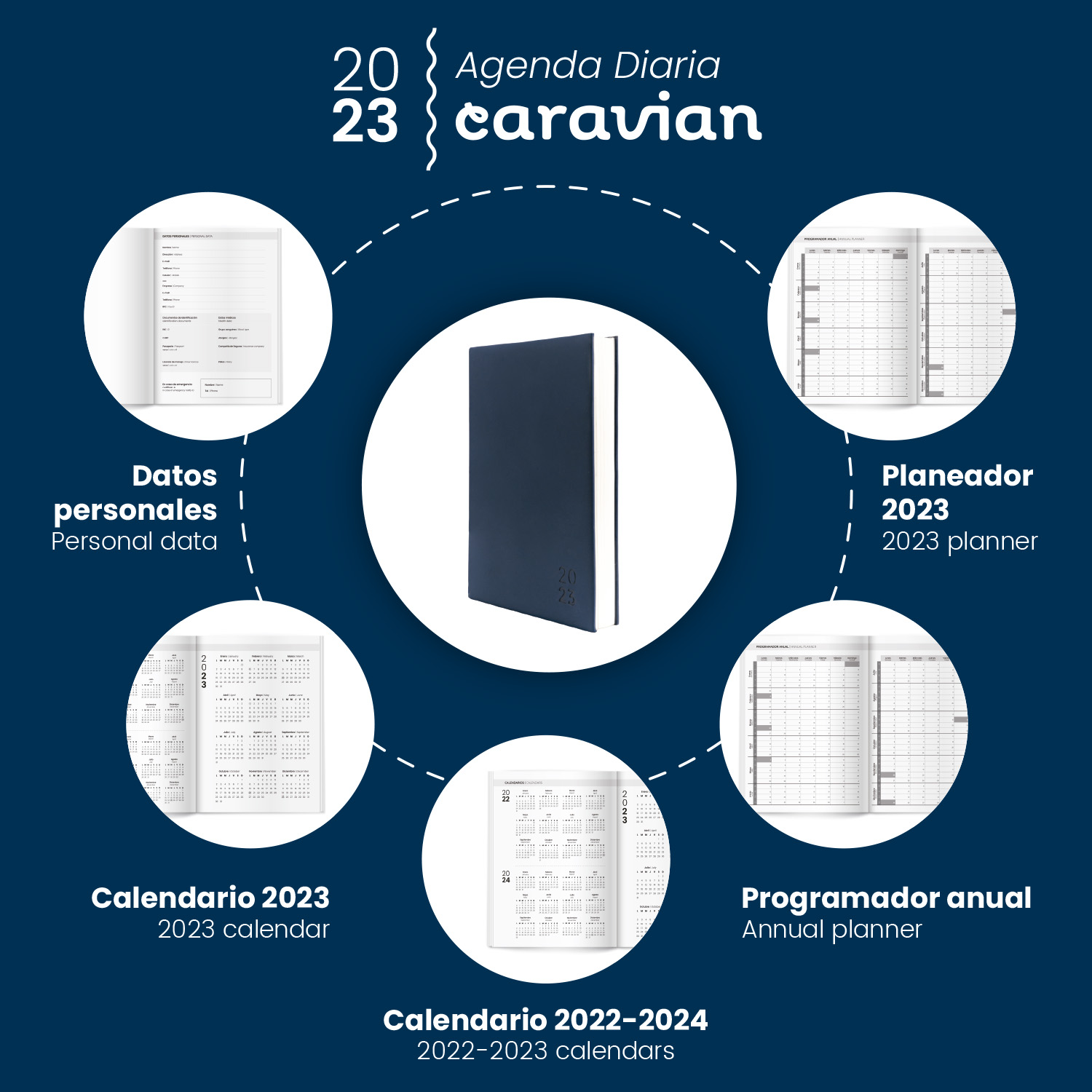 Agenda Diaria PRO 2023 de Enero a Diciembre
