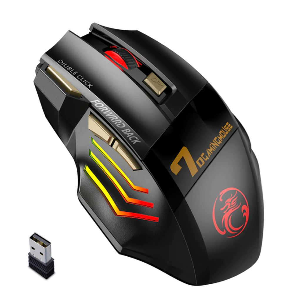 Mouse Gaming Inalámbrico Óptico Pro Gamer Dpi Ajustable