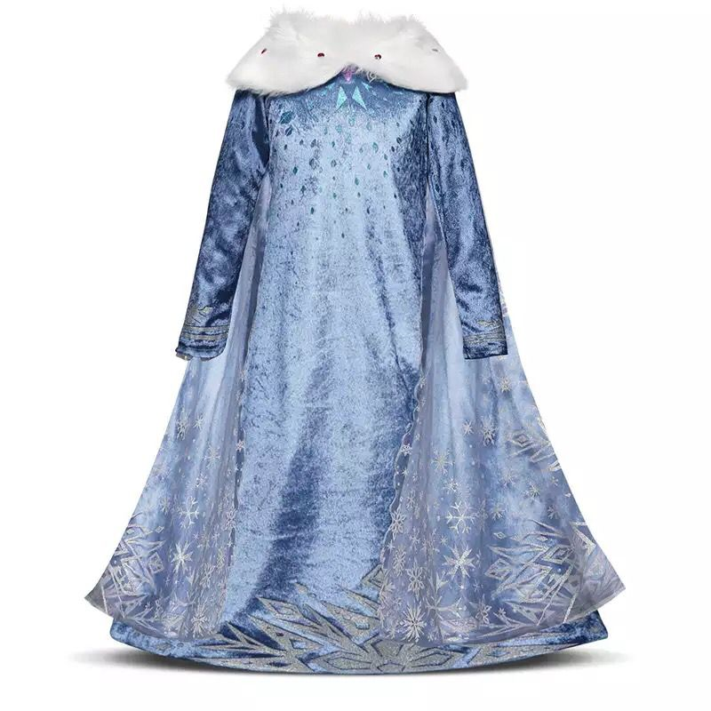 Vestido de fiesta Disfraz de Elsa Princesa Frozen 2