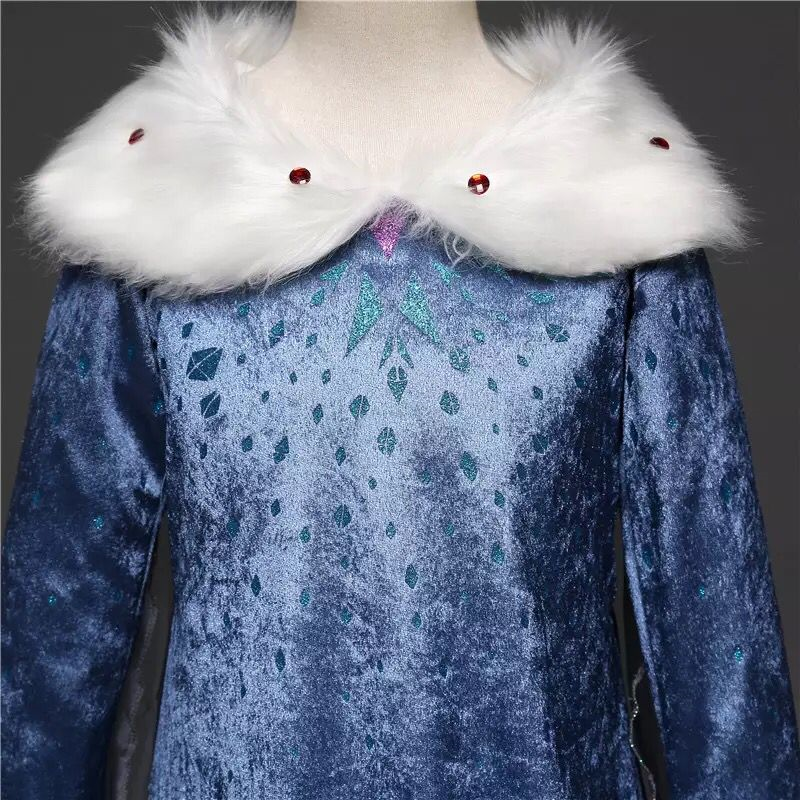 Vestido de fiesta Disfraz de Elsa Princesa Frozen 2