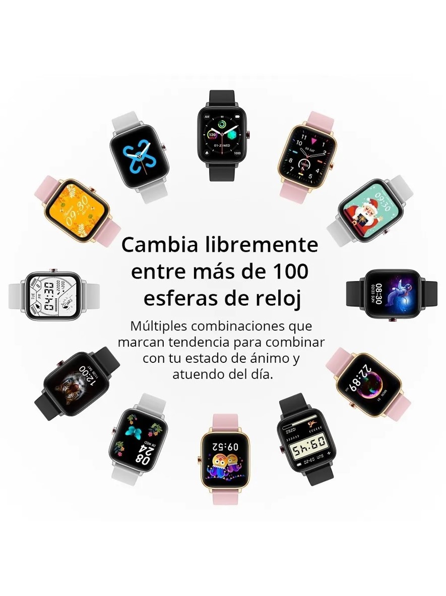 Smartwatch Reloj Inteligente Petukita Box P8 max Rosa