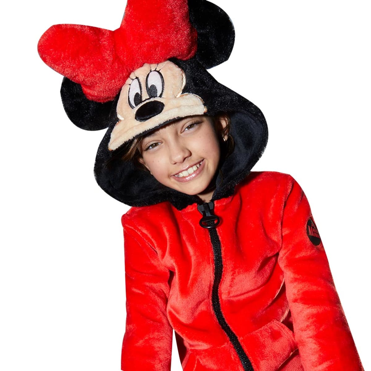 Sudadera de orejitas de Minnie Mouse para niña, color rojo, mod. 1037363