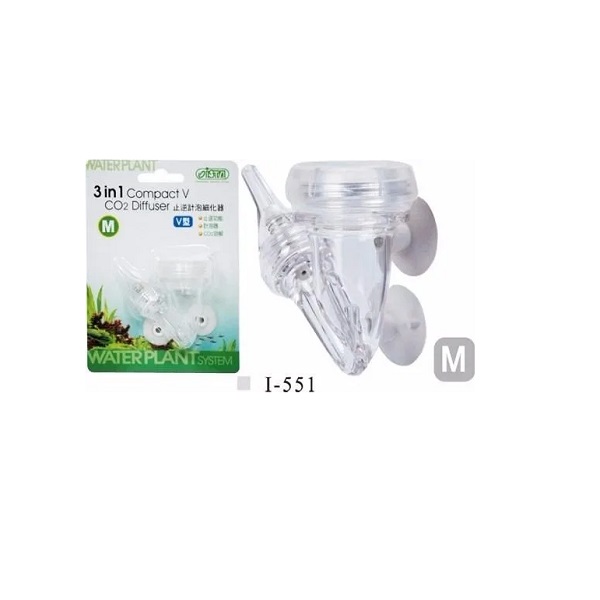 Difusor Co2 Mediano Acuario Compacto 3 En 1