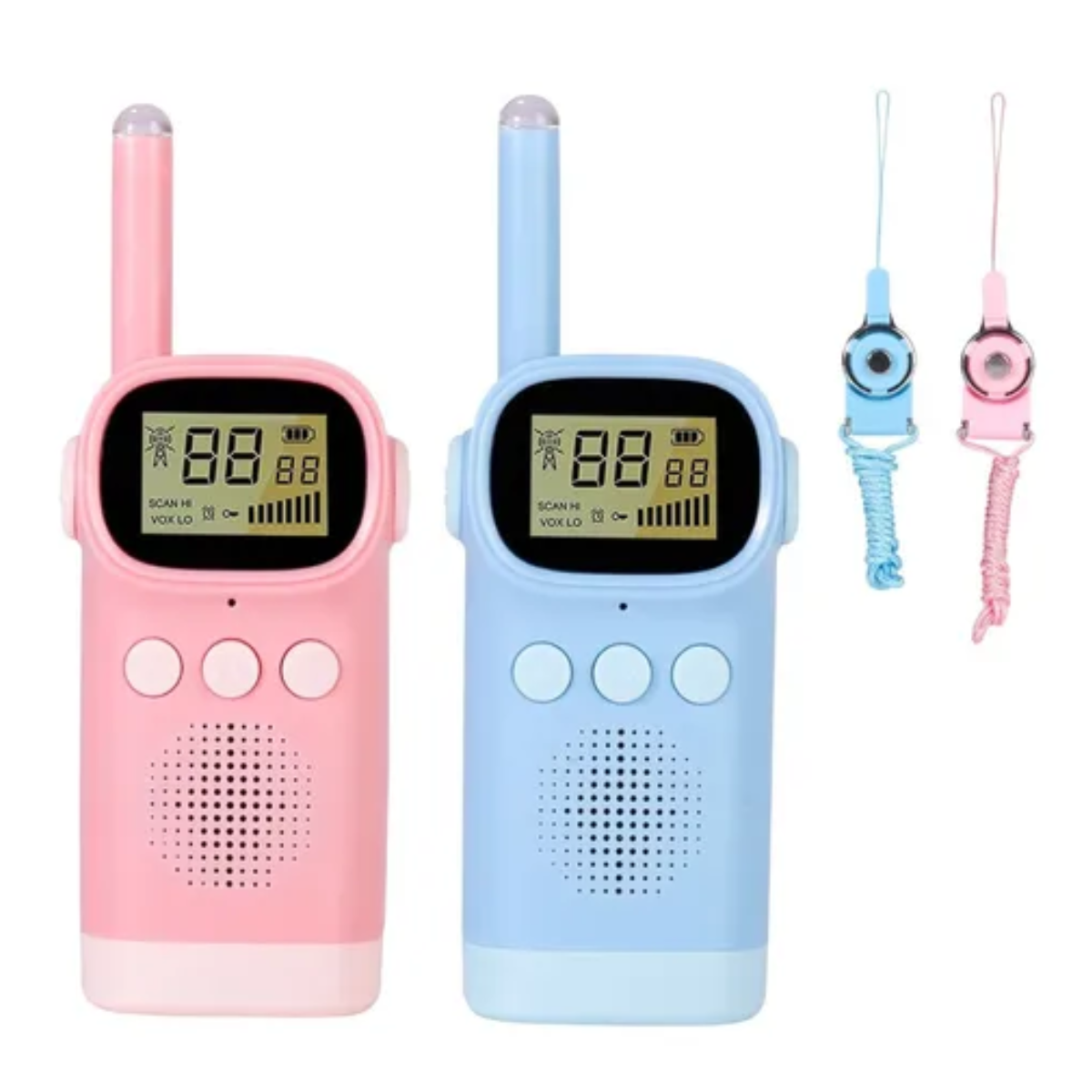 Walkie-talkie Para Niños, Con 8 Canales De 3 Km