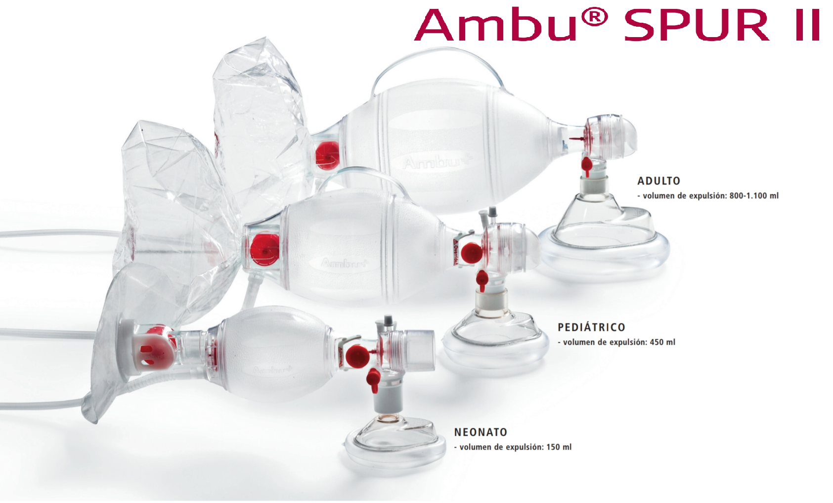 RESUCITADOR BVM AMBU SPUR II PEDIATRICO