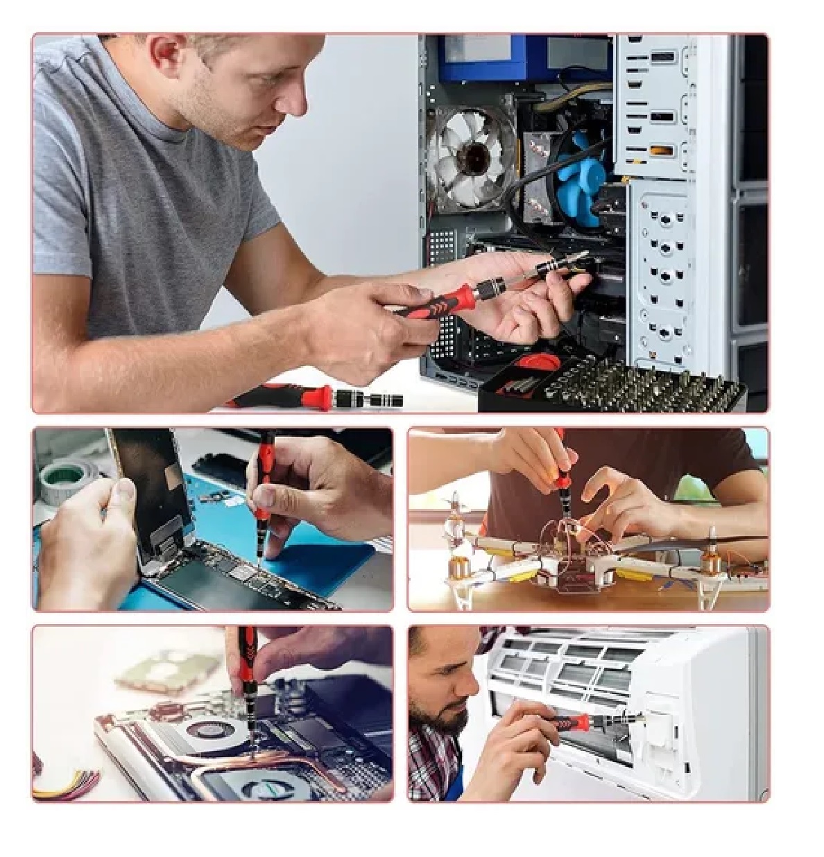  Kit Destornillador Torx Punta intercambiable Estuche