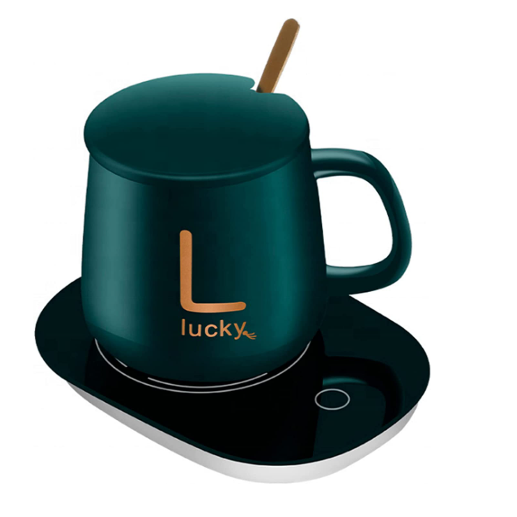 Taza De Cerámica Con Base Eléctrica Portátil Para Calentar