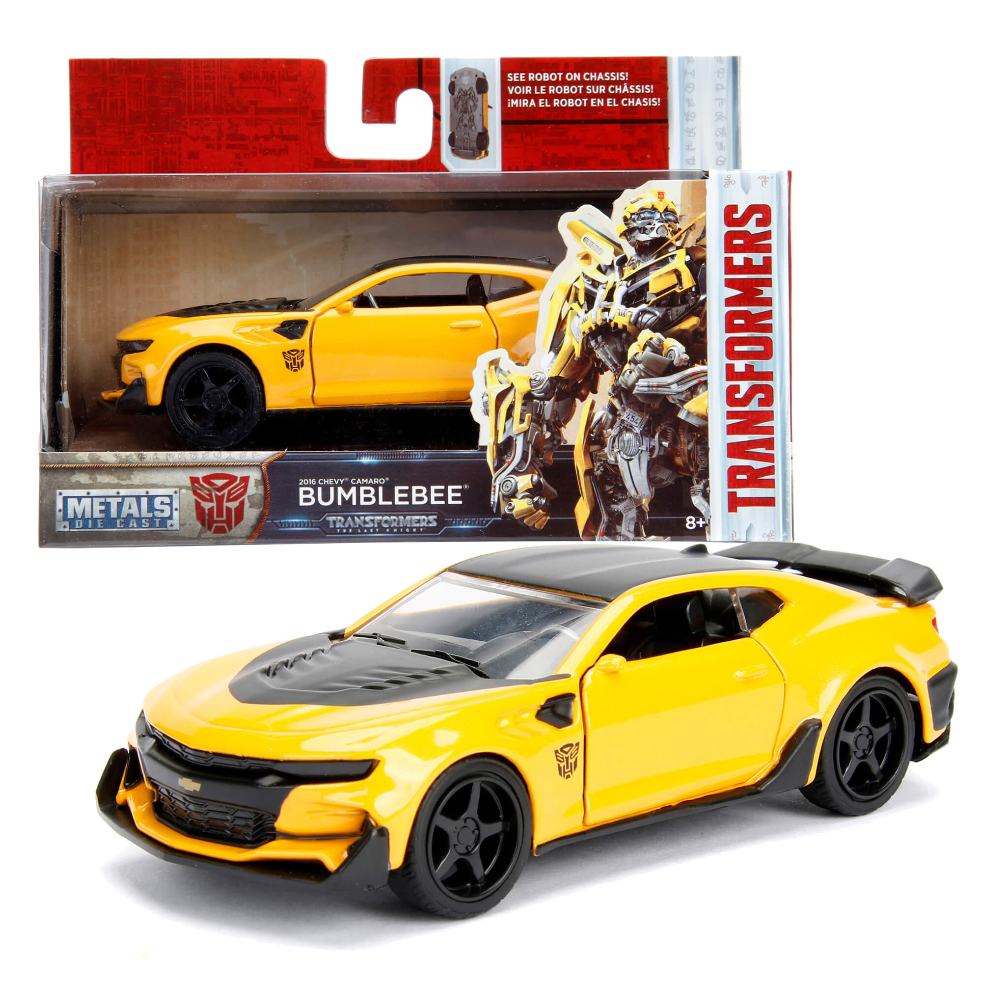 Bumblebee 2016 Chevy Camaro Transformers Jada Toys Escala 1:32