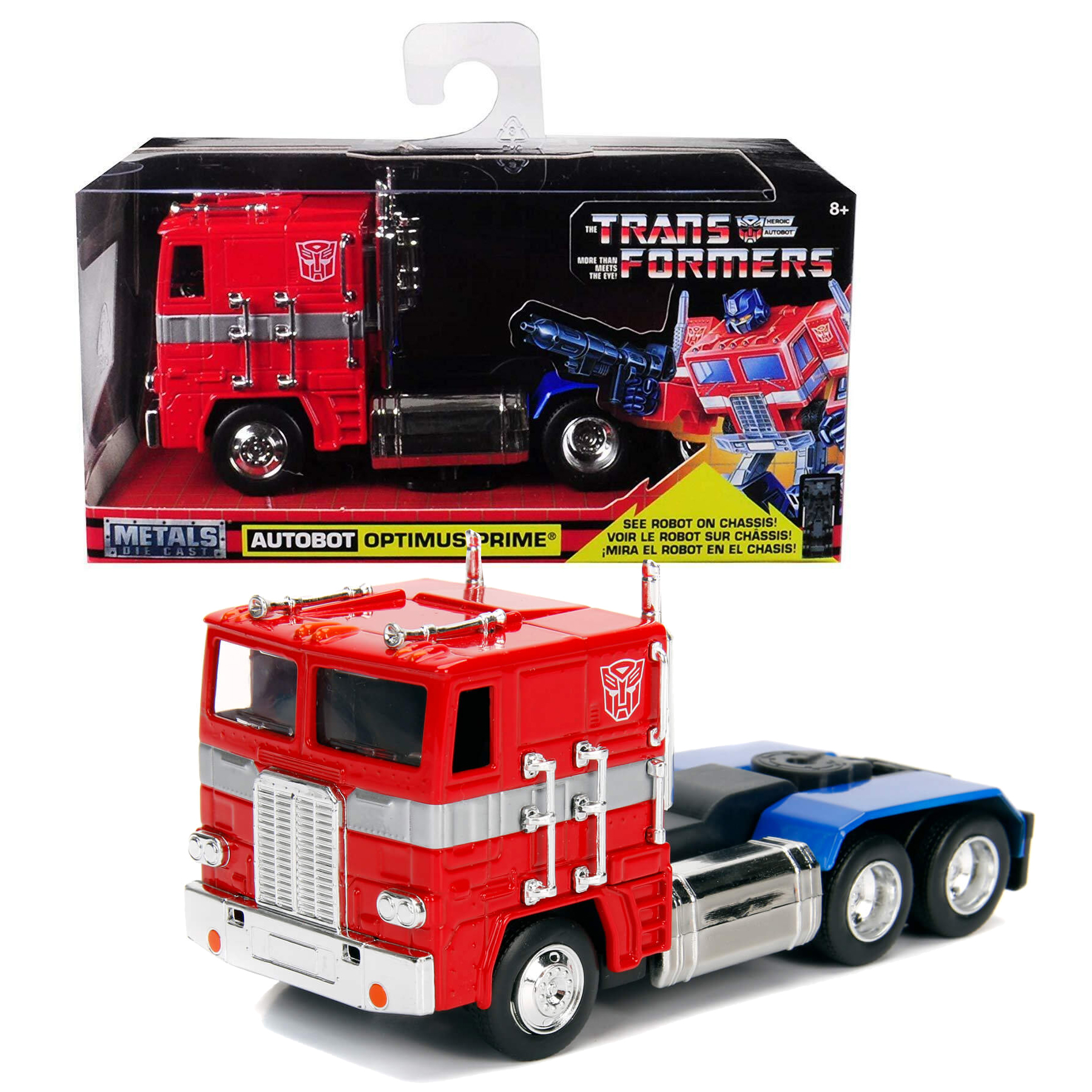 Optimus Prime G1 Trailer Transformers Jada Toys Escala 1:32 