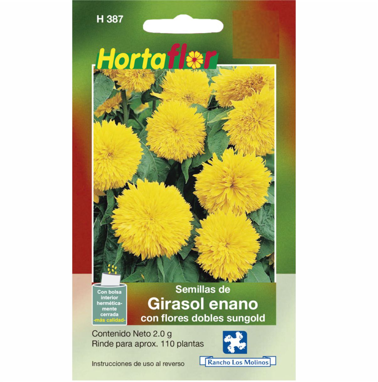 Semillas De Girasol Enano Con Flores Dobles Sungold