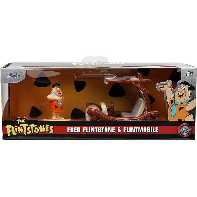 Pedro Picapiedra y Trocomovil Flintstones Jada Toys Escala 1:32