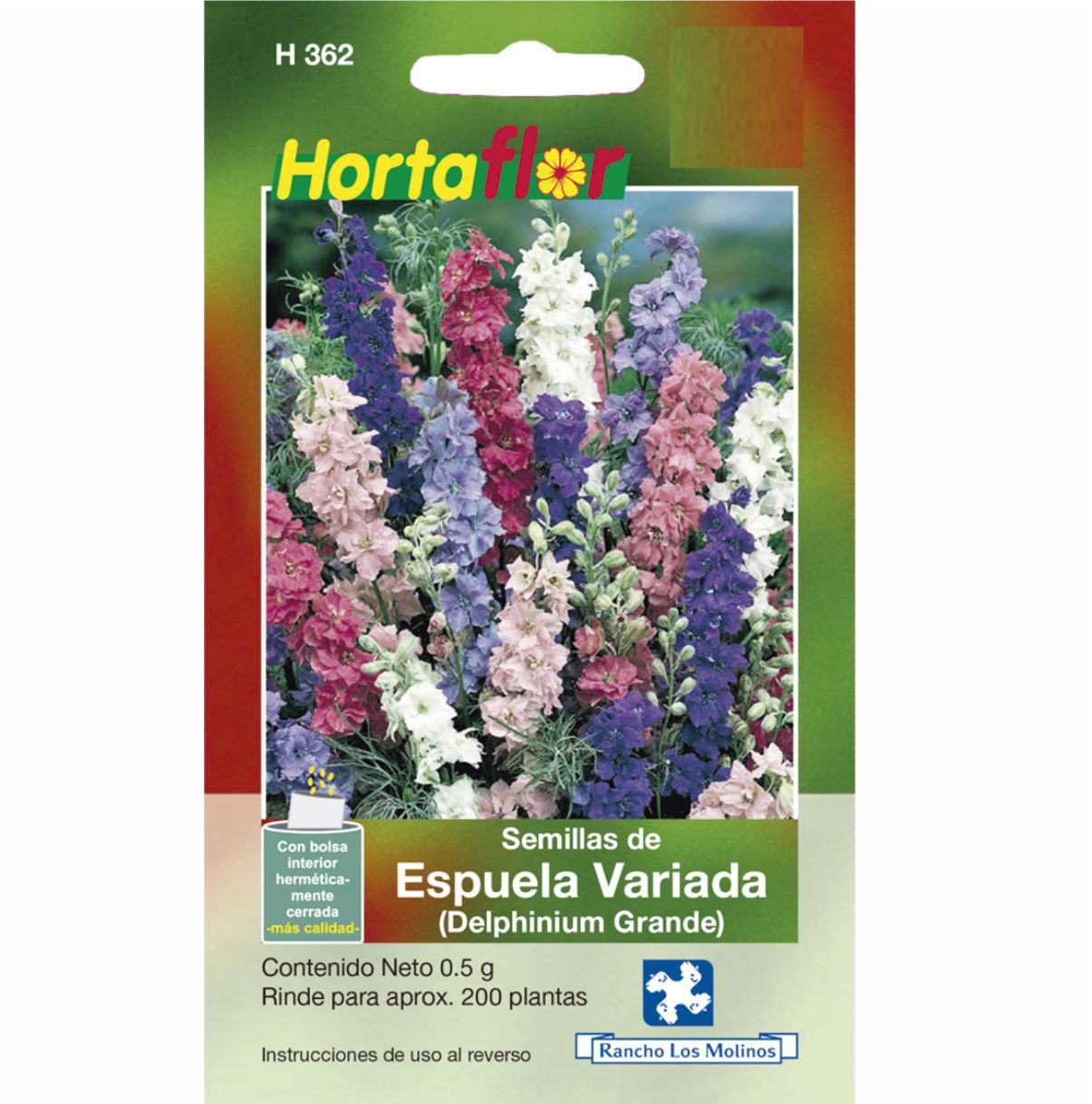 Semillas De Flores Espuela Variada Delphinium Grande