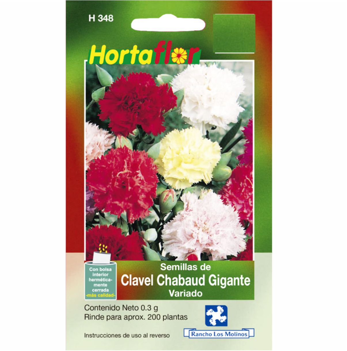 Semillas De Clavel Chabaud Gigante Flor Colores Variados