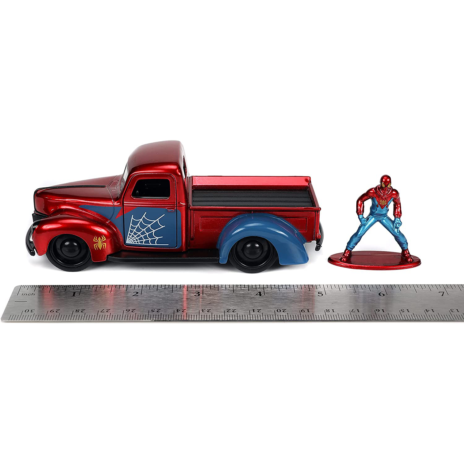 1941 Ford Pickup con Fig Proto-Suit Spider-Man Marvel Spiderman Jada Toys Escala 1:32 